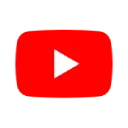 YouTube logo with a red background and white play button